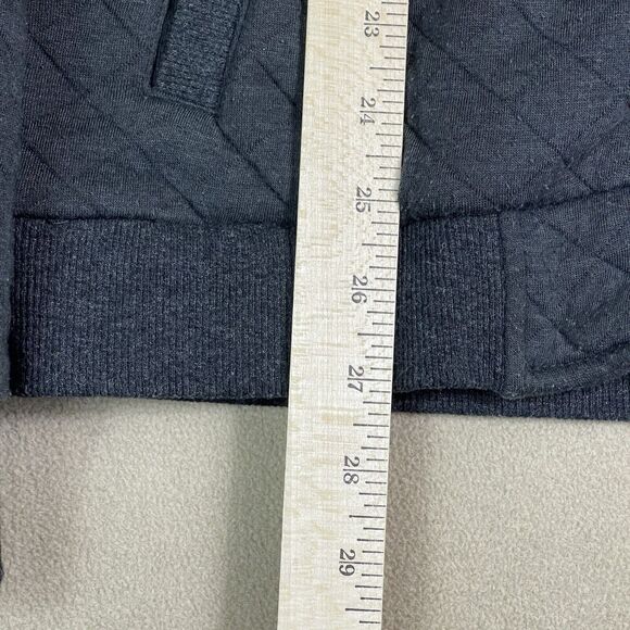 Marine Layer Jacket Adult‎ Medium Gray Quilted Bomber Full Zip Casual Mens - Picture 5 of 13